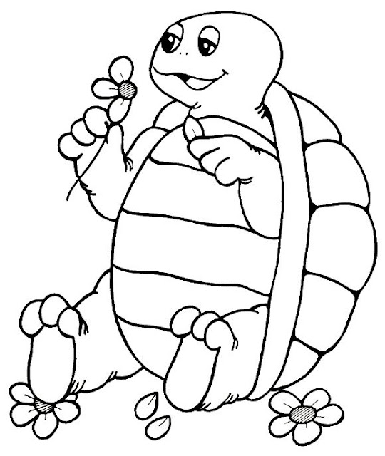 DIVERTIDAS TORTUGAS PARA PINTAR